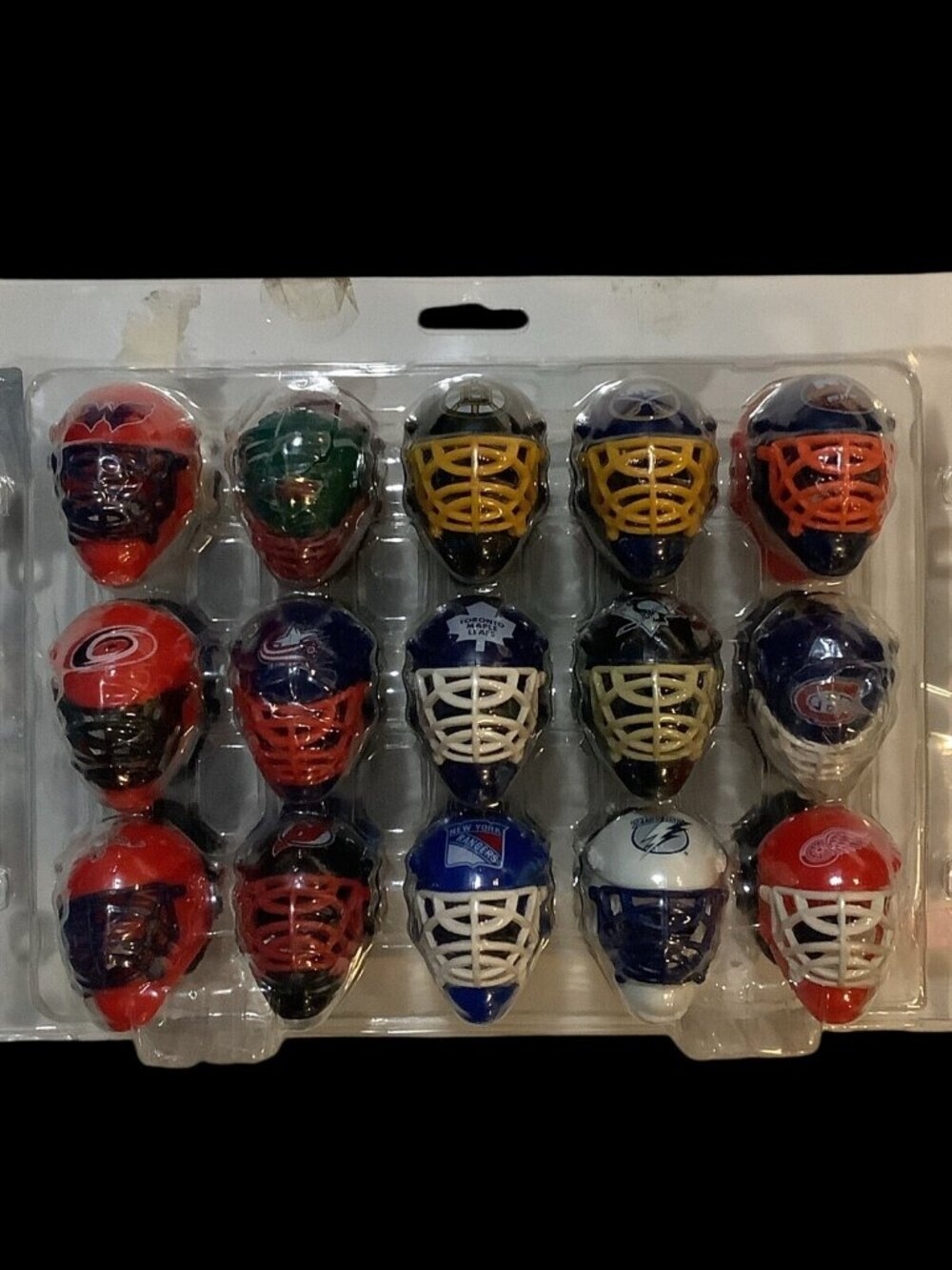NHL Franklin Goalie Mask Tracker Set 15 Collectible Mini Helmets